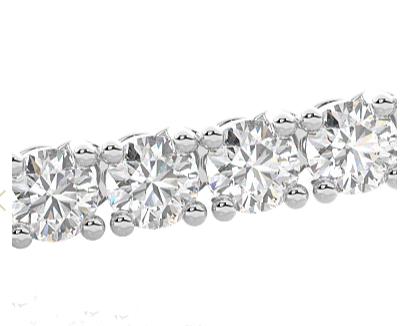 Round Diamonds Tennis Necklace