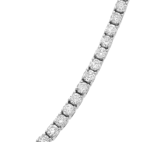 Round Diamonds Tennis Necklace